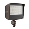 Maximum-Feature Round-Back Flood Light, Medium, 45-80W, Multi-Color Temperature, Phcell, Knuckle Mountoto