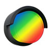 RGB WG APP or Remote Control 7" Round Model F Architectural Outdoor/Indoor LED Wall Lights, 12W, 650LM, 5CCT and RGB, Black