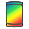 APP OR RC Outdoor/Indoor LED Decorative Wall Sconce, 7" Wide, 15W, 980LM, 5CCT and RGB, Black