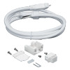 Hybrid 3 12VAC Tape Light, 5ft Power Connection Kit w/Bare Wire, 2700K/3000K