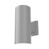 Outdoor Cylinder, Wall Mount Direct, 6" Large Light Engine, Selectable 3900/3200/2600lm, Clear Finish