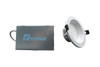 LED Commercial Downlight, 4", Remote Driver, 12W, CCT Selectable, Round Smooth Trim