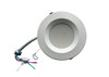 LED Commercial Downlight, 6", 16W, Power & CCT Selectable, Round Smooth Trim