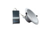 LED Commercial Downlight, 8 inch, Remote Driver, 30W, Power & CCT Selectable, Round Smooth Trim