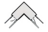 L Connector for LED Architectural Strip, Black Finish