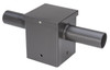 Square Double Pole to Tenon Adapter, 5-1/2" Pole Tenon Size, Bronze Finish