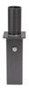 Square Single Pole to Tenon Adapter, Pole Tenon Size 3", Bronze Finish