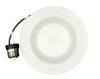 4" Economy LED Recessed Retrofit Downlight, 6 Watt, White, Round Baffle Trim