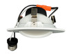 4" Performance LED Recessed Retrofit Downlight, 7 Watt, CCT Selectable, White, Gimbal Trim