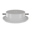 Old-Work Recessed Ceiling Canopy with Junction Box for CMC Cylinders, White (Except CMC9)