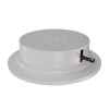 Old-Work Recessed Ceiling Canopy with Junction Box for CMC Cylinders, White (Except CMC9)