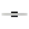 SPEC Series 18-Inch Wide PMMA Lens Vanity Light, 18", 5CCT, 18W, 1260LM, Black/Brushed Nickel Finish