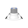 4" Round Commercial 5 CCT & 5 Wattage Selectable, Matte White and Alzak Trim