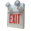Chicago Approved Steel LED, Single Face, Red Letters, White Housing, No Arrow