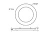 Surface Mount Downlight, 6in Round Trim