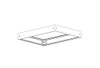 Surface Mount Kit, 2X2 Center Basket Troffer, Aluminum