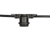 Linear Lighting LS-M, Non-Suspended E26, 100ft, Black, 24" Spacing