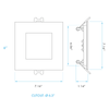 Smart Mini Panel, 6", Square, RGB + Tunable White