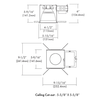 5" Square Recessed Downlight, 30W, 120-277VAC, 2700K/3000K/3500K/4000K, Triac/ELV Dimming