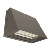Westgate WPMAX Series LED Wall Pack, 40W/50W/60W, 120-277V, Selectable CCT 3000K/4000K/5000K, Prismatic Borosilicate Glass Lens, Bronze