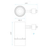 Lum-Tech LT43874, 3" H-Track Zoomable LED Head, 30W, 5 CCT Selectable, Black