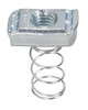 Garvin Industries Bottom Spring Nut, For 1-5/8" Strut Channel, 1/2"-13 Rod Size, Steel, Galvanized, SPRA0050EGTZ