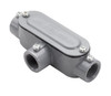 Garvin Industries EMT and Rigid Combination Conduit Body, T Type, 1/2", Stainless Steel Cover and Gasket