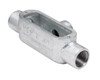 Garvin Industries Rigid Conduit Body, Threaded T Type, 1/2", Hot Dip Galvanized, Malleable Iron