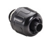 Garvin Industries Straight Liquidtight Connector, 1-1/2 Inch, Black Nylon