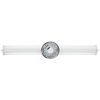 GlobaLux LRV Series LED Round Vanity, 24" Length, 20W, 120V, Selectable CCT (2700K|3000K|3500K|4000K|5000K), 90CRI, Brushed Nickel or Black