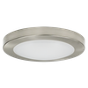 GlobaLux MDL Series LED Disk Light, 8" Diameter, 12W, 120V Triac Dimming, 3000K, 80CRI, Brushed Nickel