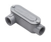 Garvin Industries LR7CG, 2-1/2" Threaded LR Type Rigid Conduit Body with Cover and Gasket, Copper-Free Aluminum, NPT Hubs
