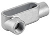 Garvin Industries LR3G7, 1" LR Type Form 7 Rigid Conduit Body, Gray Iron, Zinc Plated, 3 Hubs, 4 AWG Max, 9 in³ Volume