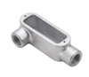 Garvin Industries LR2M, 3/4" Threaded LR Type Conduit Body, Malleable Iron, Zinc Plated, Aluminum Enameled