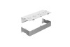 Commercial LED Junction Box Extension Kit, Silver Finish, Aluminum, for CLP7 2x2 & 2x4 LED Panel