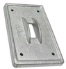 Garvin Industries Guarded Square Switch Cover, Malleable Iron, Hot Dip Galvanized