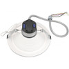 8" Round Commercial Recessed Downlight, 18W/27W/36W, 90 CRI, 5-Selectable Color Temperatures, 120-347V, White