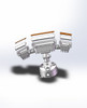 20 Watt Triple Flat Face Head LED Motion Security Light