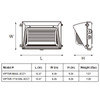 Best Lighting WPTSR-8654L-3CCT Traditional Wall Pack, 4 Output Selectable, 3CCT (3000K|4000K|5000K)