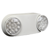 Best Lighting OEMW, LED Emergency Thermoplastic Unit, White Housing, Dual Adjustable Heads, 120-277V