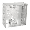 Garvin Industries 4-11/16" Square Box, 2-1/8" Deep, Welded, with MC/BX Clamps