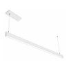 Architectural 0.4" Slim Up & Down Linear Light, 8FT, Power & CCT Selectable, Separate Controls, PC Lens, White or Black Finish