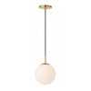 WM-LCFG-8-E26-FR Series, 8" Frosted Glass Architectural Globe Pendant, Multi-CCT, 12W, 1000lm, E26 Base