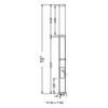 Westgate LCG Series Architectural Modular Light Column, 4.73in x 6FT, 21W|28W|35W, 110LM/W, 3000K|4000K|5000K, Black