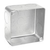 Garvin Industries 4" Square Plenum Box, 2-1/8" Deep, Drawn, With Conduit Knockout