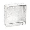 Garvin Industries 4" Square Box, 1-1/2" Deep, Drawn, With Conduit KO's
