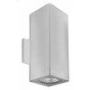 4" LED Round-Corner Square Outdoor Cylinder Light, Up/Down, Selectable Wattage 10W|15W|20W, Selectable CCT 3000K|4000K|5000K, 11.8" Height