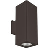 4" LED Round-Corner Square Outdoor Cylinder Light, Up/Down, Selectable Wattage 10W|15W|20W, Selectable CCT 3000K|4000K|5000K, 11.8" Height
