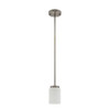 LCFE Series Lamp-Ready 1-Lamp Pendant, 54 Inch Adjustable Downrod, Black and Brushed Nickel Finish, E26 Base