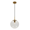 WM-LCFG-12-E26-FR, 12" Frosted Glass, E26 Lamp-Ready, Architectural Globe Pendant, 67" Suspension
